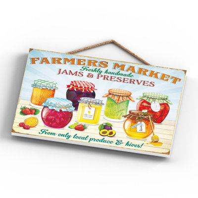 Farmers Market 1 Piece Wall Art on MDF