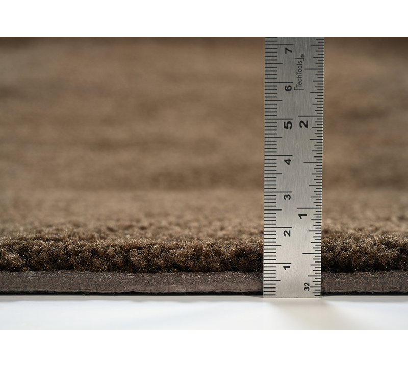 Ensemble de tapis de bain en nylon 2 pièces avec envers antidérapant Mccluney, Chocolat