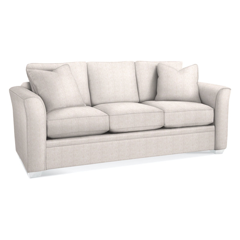 Bridgeport 85'' Upholstered Sofa, White Sugar Performance; 0863-91, Frost White Finish