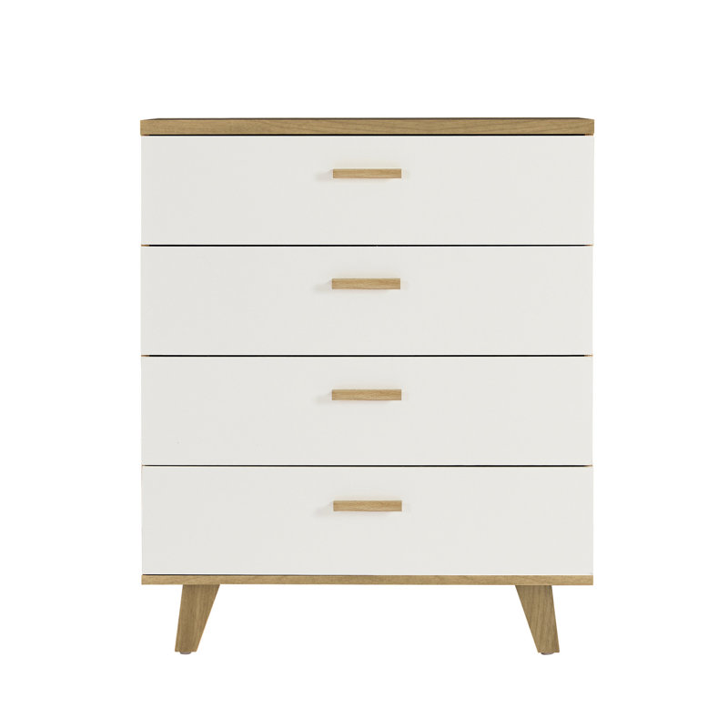 Table de buffet avec poignée en bois massif pour le couloir, intérieur spacieux - Poignée d'armoire de rangement d'aspect chêne blanc, poids de 80 lb, conception à grand tiroir
