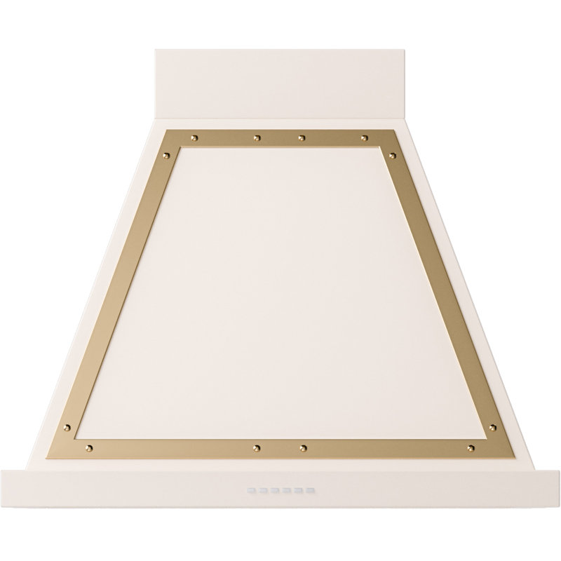 ILVE Nostalgie II Noblesse 30 in Range Hood, Antique White/Brass
