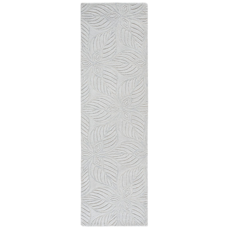 Masani 222 Area Rug In Grey / Ivory, Runner 2'3" x 8'