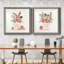 Boho Bouquet I - Ensemble de 2 reproductions d'art sur papier-1188654427-1188654436