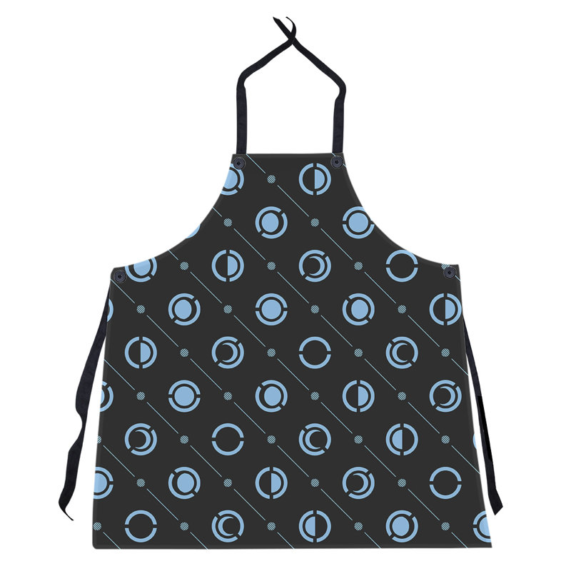 Skeffingt Bib Apron, Black/Teal