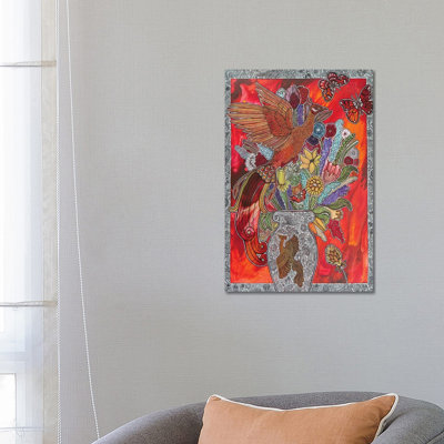 From Feather to Flame, and Birth to Bloom 1 Piece Wrapped Canvas Painting