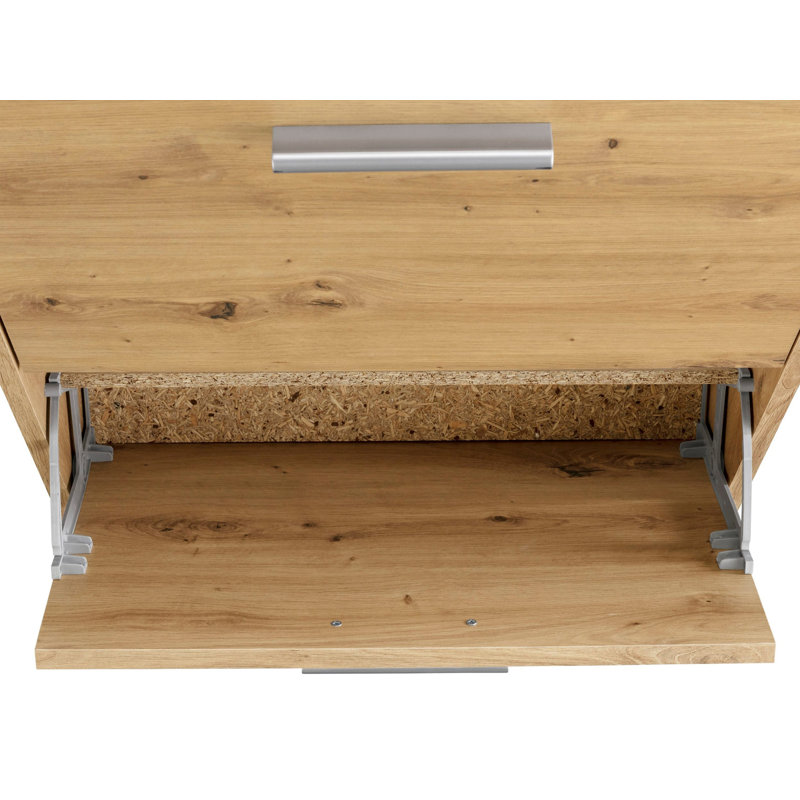 Bill 12 Pair Flip Down Shoe Storage, Oak