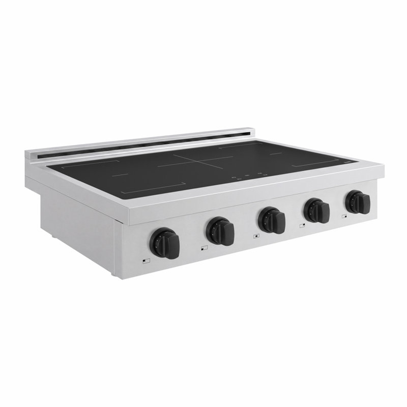 ZLINE Autograph 36 in. Paramount Induction Rangetop with 5 Element Cooktop and Black Accents, Matte Black