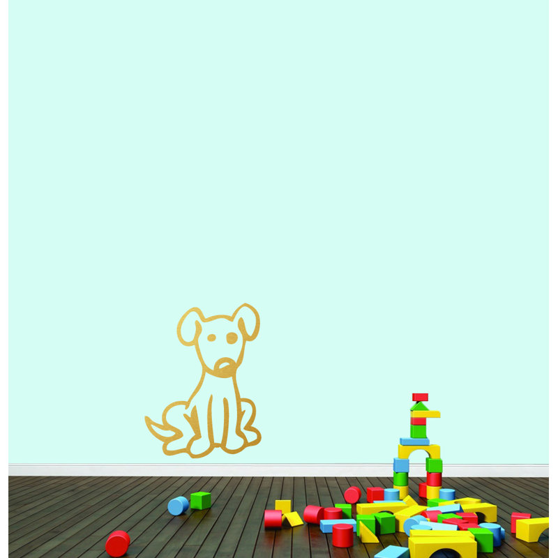 Animals Non-Wall Damaging Wall Decal, Gold