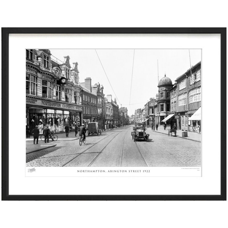 Northampton, Abington Street 1922 - Single Picture Frame Print, 60cm H x 80cm W x 2.3cm D