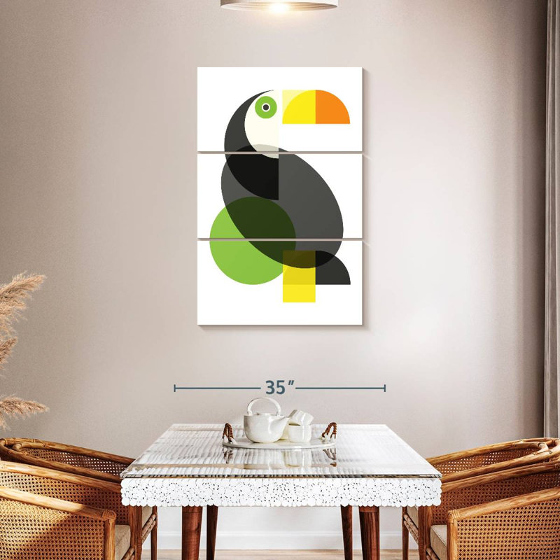 Toucan géométrique Ashelle, H 45 po x l 28 po