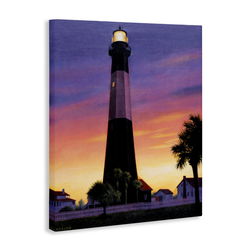 Phare de Georgia Tybee, toile de Wind River Studios, H 30 po x l 24 po