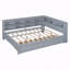 Lit de jour avec tablette de rangement et ports de chargement USB-129620569