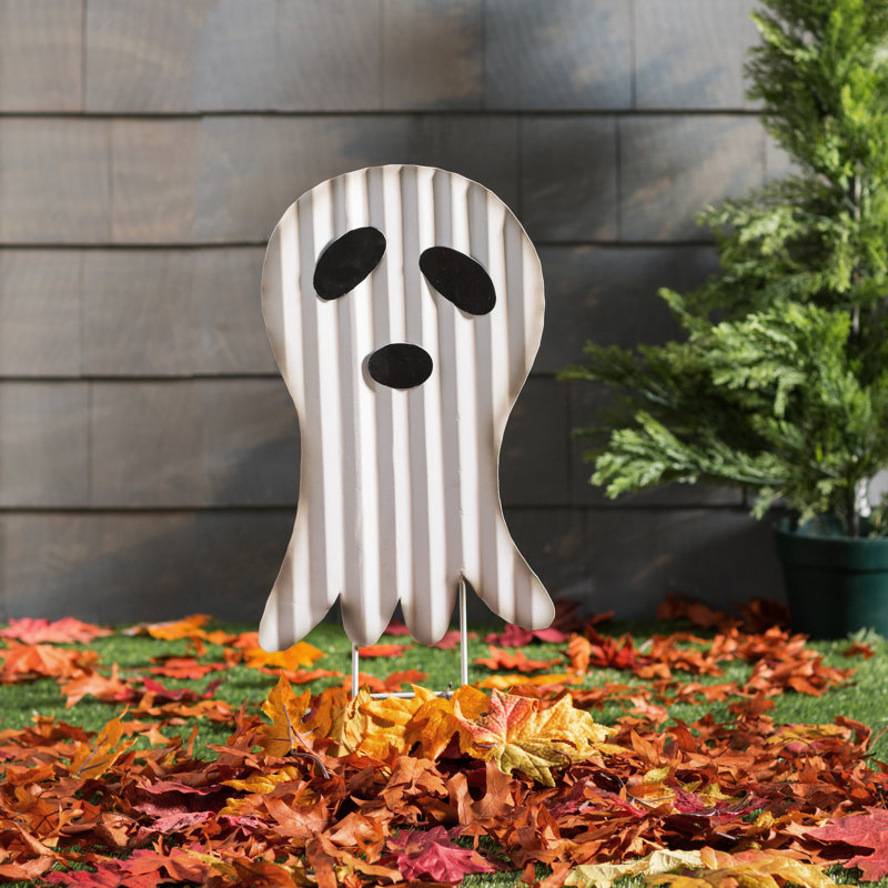 23" Halloween Metal Ghost Stake