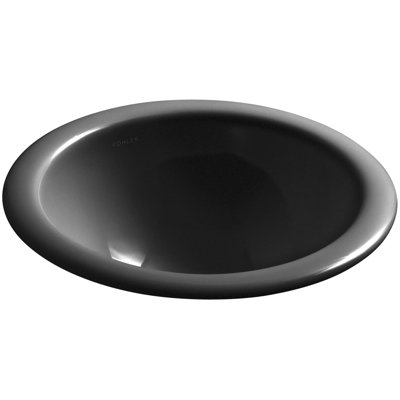 Compass Ceramic Circular Dual Mount Bathroom Sink