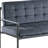  51" Gray Velvet Loveseat
