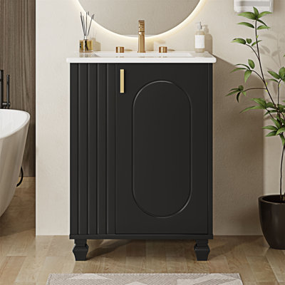 Meuble-lavabo de salle de bain avec lavabo