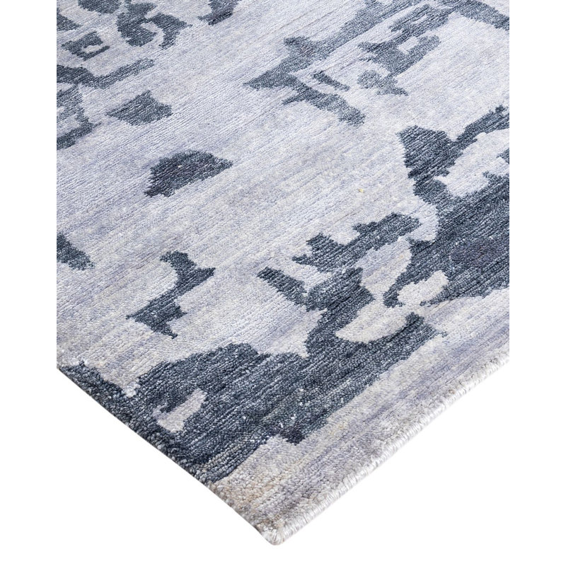 Overdyed One-of-a-Kind Rectangle 9'2" X 12'4" Hand Knotted Area Rug