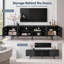 Retro Style TV Stand & Media Unit | TV Cabinet for 75-100 Inch TVs | Large Storage with Cable Ports | 1.8m & 2.4m Size Options | Premium Furniture for Living Room，Fast Dispatch From UK Warehouse — 2 Working Days-2114488796