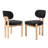 Solid Wood Dining Chairs Set, Modern Farmhouse Fabric Upholstered Dining Room Chair Kitchen Chairs-399037888-374470600