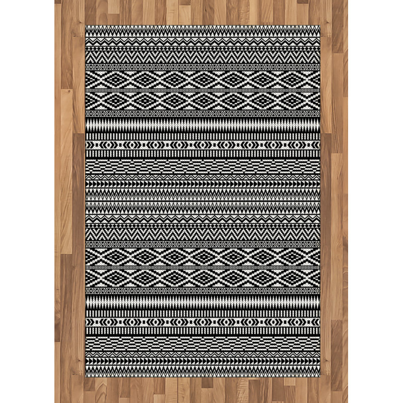 Everette Striped Hand Woven Area Rug, Rectangle 120 x 180cm