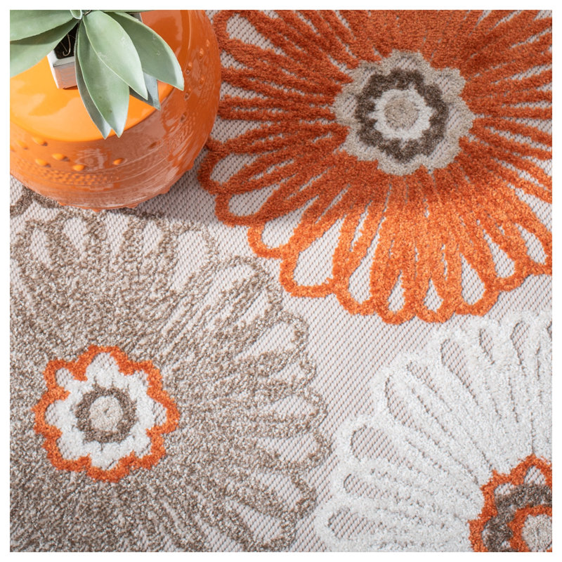 Giffords Performance Floral Rug, Rectangle 8' x 10'