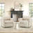 Hendina Upholstered Swivel Armchair-305298278