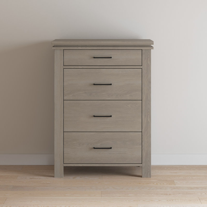 Denman 35" Wide 4-Drawer Chest, Crescent Gray