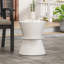 Table d'appoint d'extérieur en béton léger
