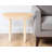  Transitional 22" Natural Solid Wood Oval Sled End Table