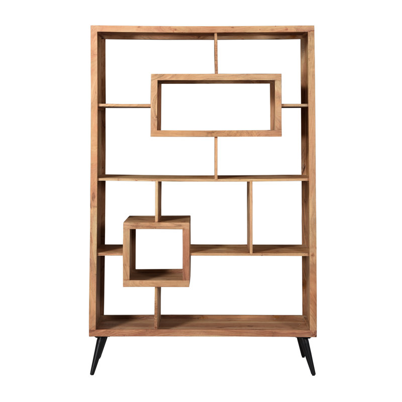Kayleen Acadia Wood Geometric Bookcase