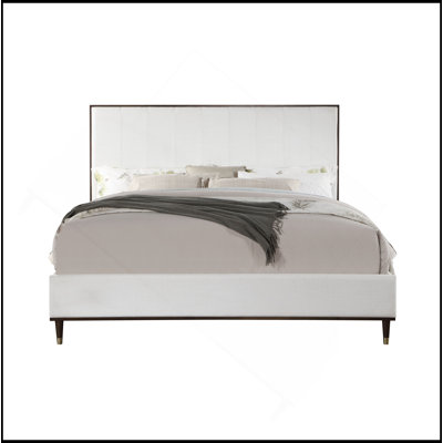 Cerana Light Gray Fabric Queen Bed