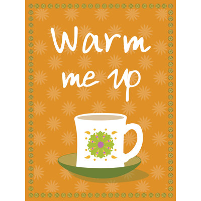 Retro Coffe Mug Pattern - Painting Print