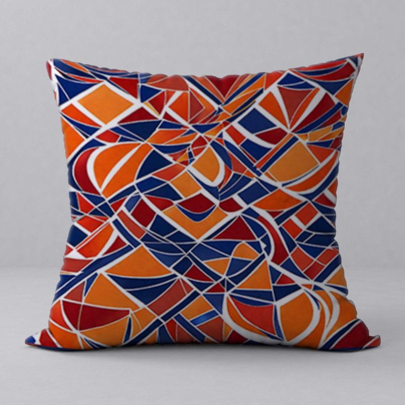 Abstract Reversible Throw Pillow
