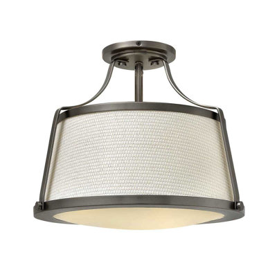 Barryknoll Fabric Semi Flush Mount