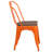 Kewaunee Metal Stackable Chair with Wood Seat-1921678925