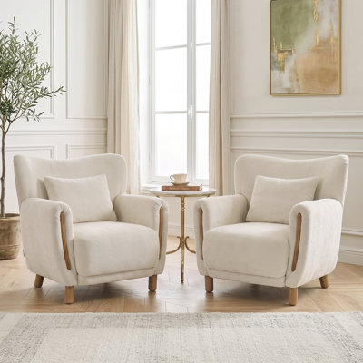 Heart-Shaped Wingback Chair