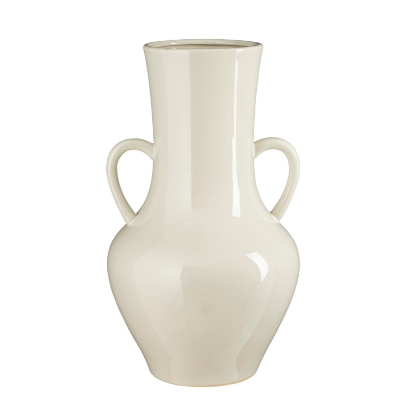 Beavertown Ceramics Table Vase, Off-White, 45cm H x 26cm W x 26cm D