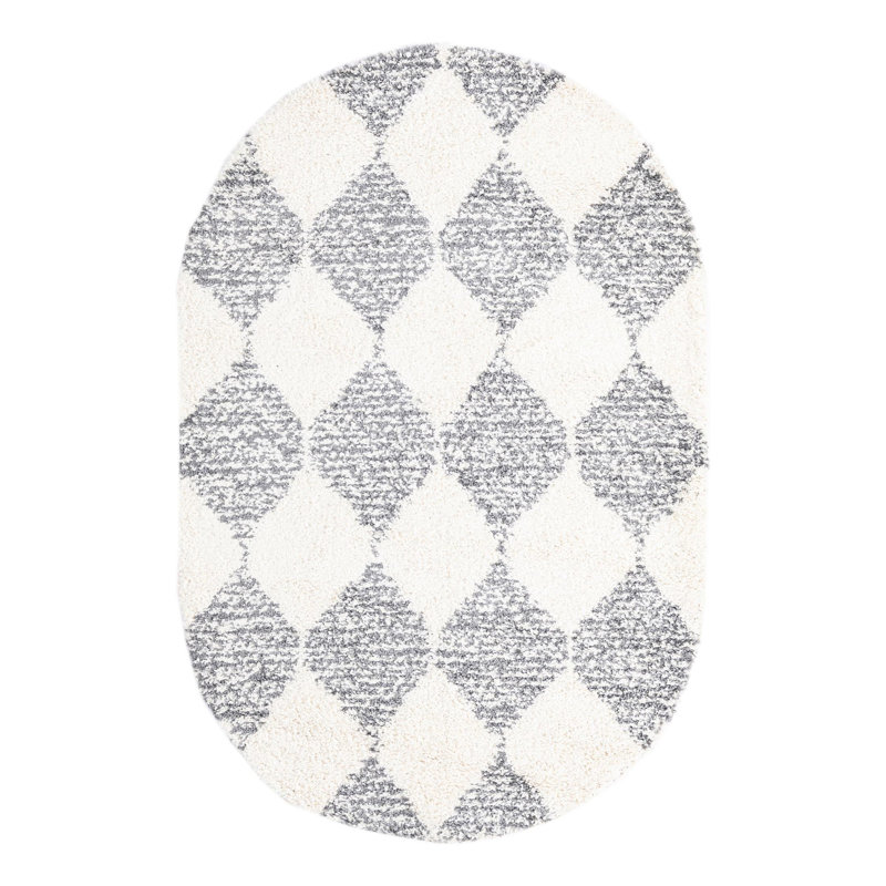 Tapis à poil long Serenity, Ovale 5 pi 3 po x 8 pi