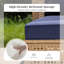 Outdoor Wicker Patio Conversation Furniture Set With Acacia Wood Coffee Table-658651825-658651824