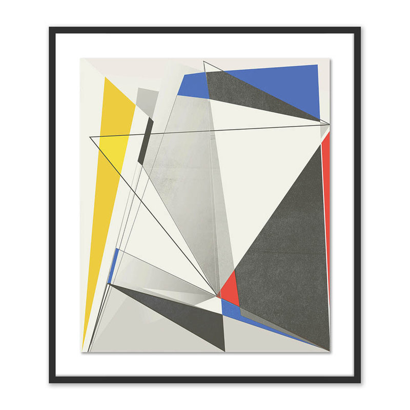 « zeaton », impression encadrée, H 40 po x l 35 po x P 2,5 po, Noir