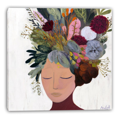 Art mural sur toile tendue Botanical Muse