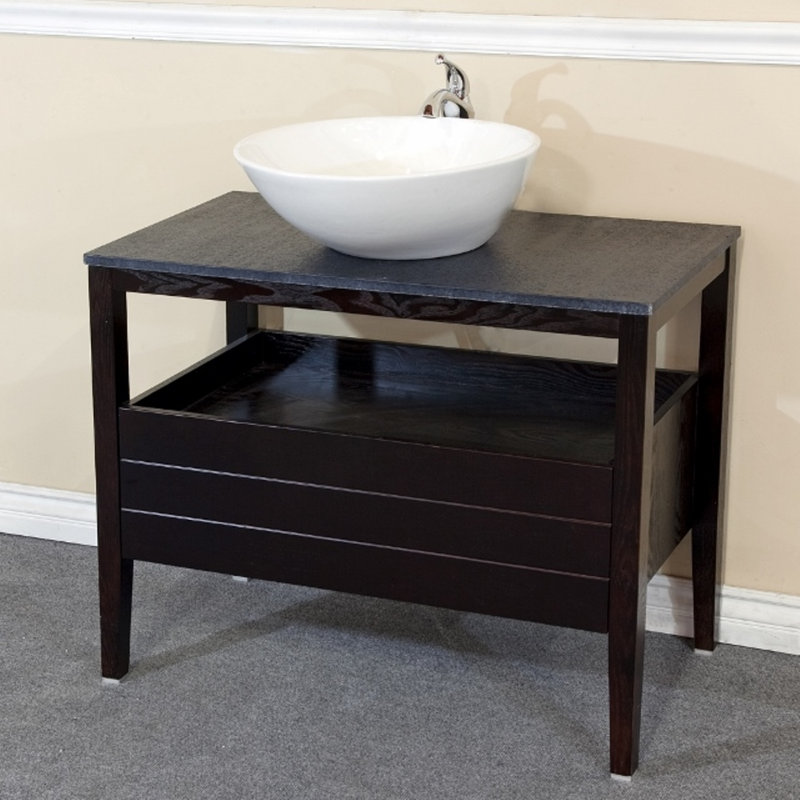 Cabot 36'' Single Bathroom Vanity with Stone Top
