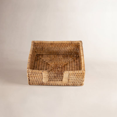 Camden Rattan No Mounting / Installation Required Napkin Holder