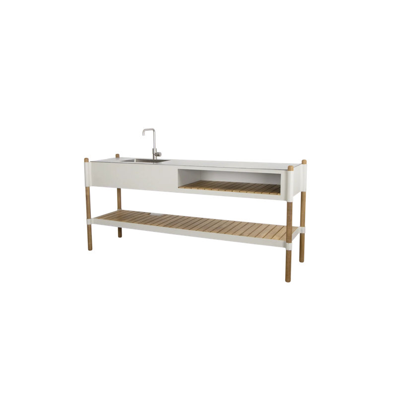 Sticks Kitchen Module W/Teak Shelf