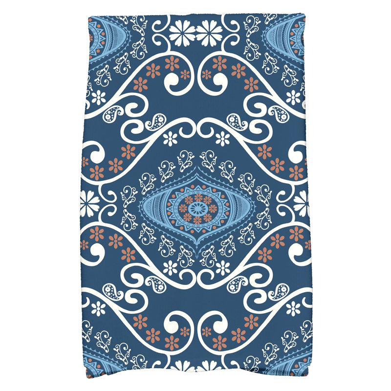 Harrel Tea Towel Kitchen Towel, Navy Blue