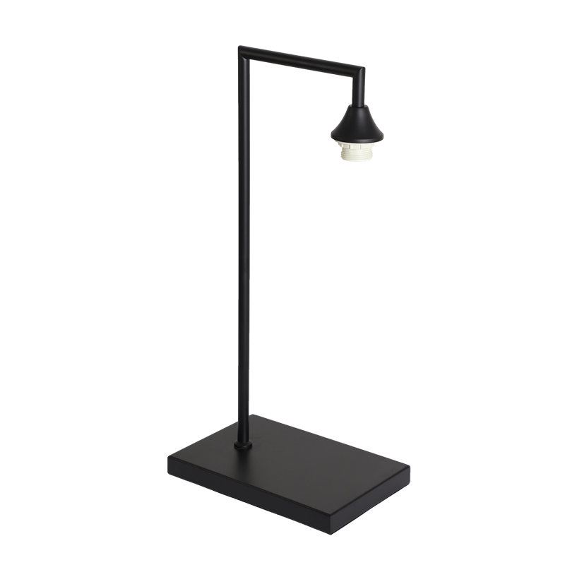 Wang Metal Table Lamp, Black, Smoke