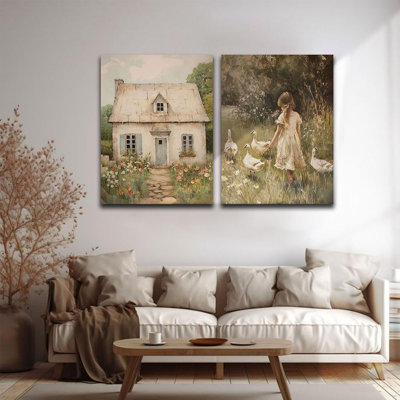 2 Piece Wrapped Canvas Print