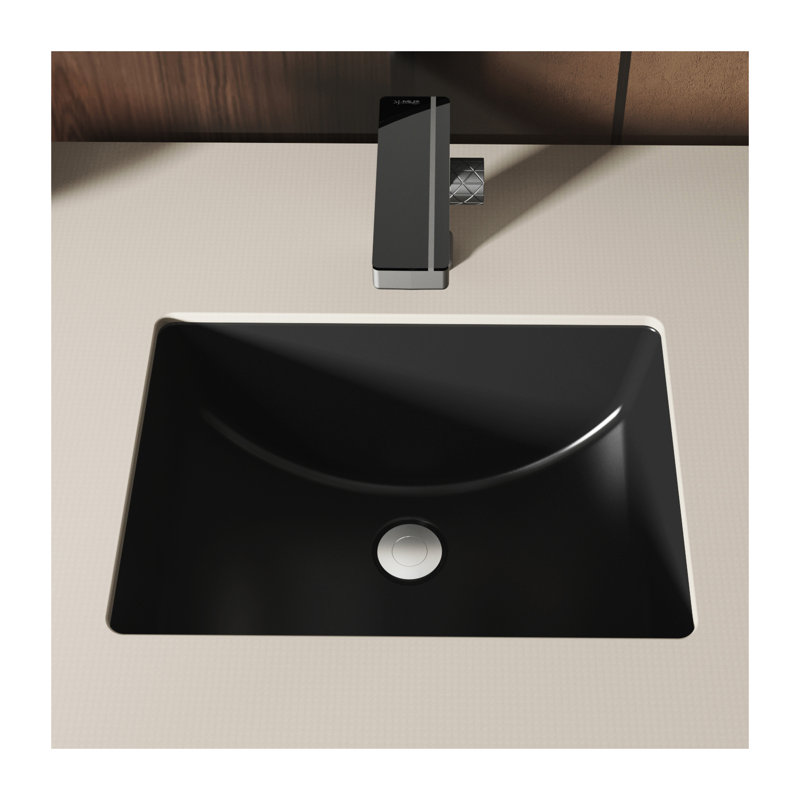 Meuble-lavabo pour salle de bain MEJE, Noir mat