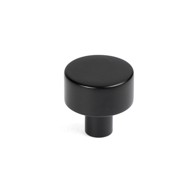 Round Knob, 2.5 cm, Matt Black