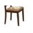 5Pc Transitional Style Dining Furniture Set Table And 4X Side Chairs Fabric Upholstered Seat Espresso Finish Wood